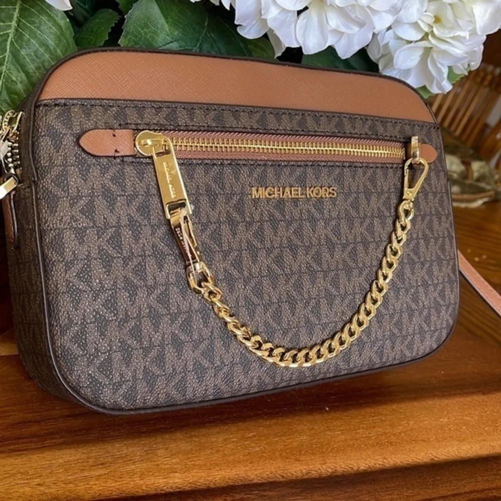 Micheal kors Jet Set Large Logo Crossbody Bag